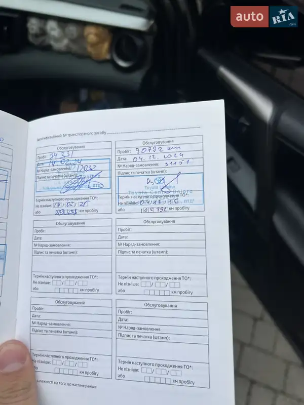 Внедорожник / Кроссовер Toyota RAV4 2017 в Днепре документ