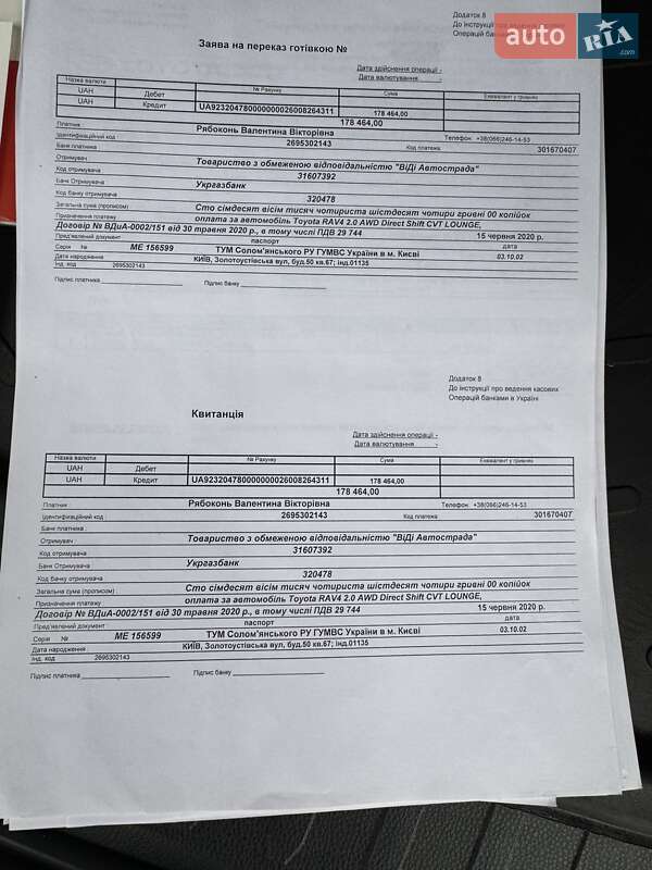Позашляховик / Кросовер Toyota RAV4 2020 в Києві