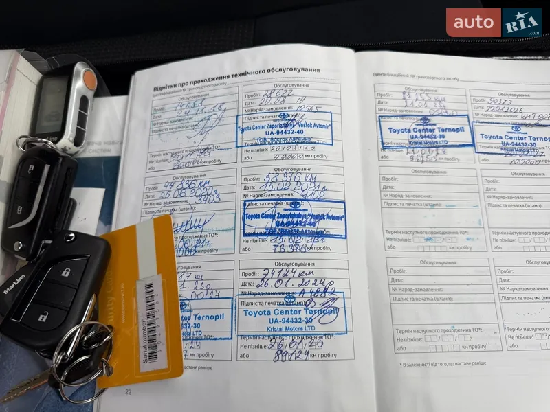 Внедорожник / Кроссовер Toyota RAV4 2017 в Виннице документ