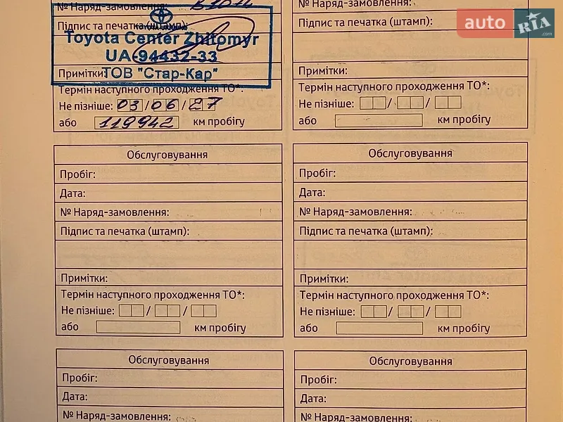 Позашляховик / Кросовер Toyota RAV4 2023 в Житомирі документ