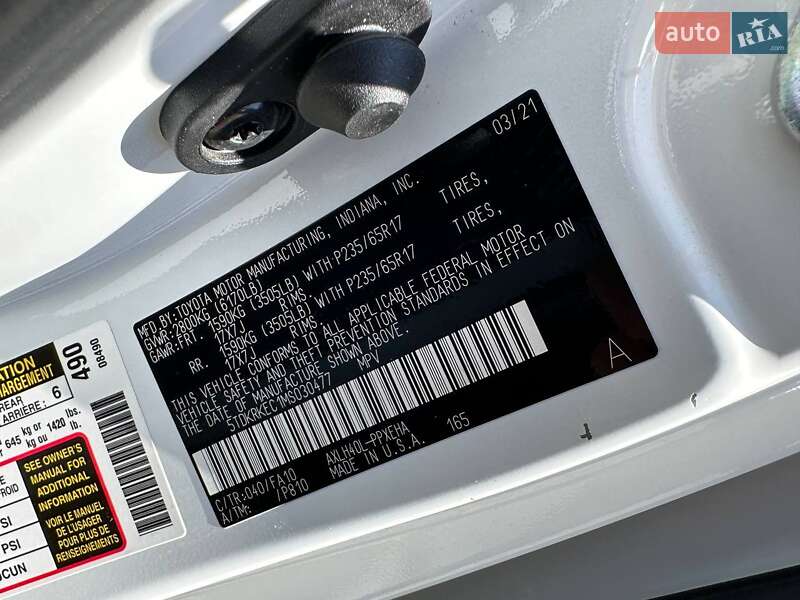 Минивэн Toyota Sienna 2021 в Одессе фото 31 Минивэн Toyota Sienna 2021 в Одессе