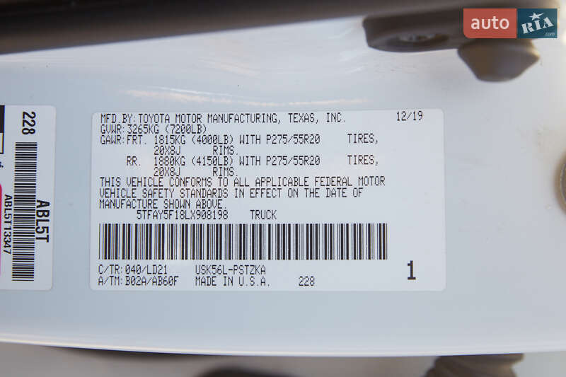 Пикап Toyota Tundra 2019 в Днепре фото 30 Пикап Toyota Tundra 2019 в Днепре