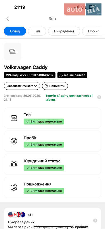 Минивэн Volkswagen Caddy 2017 в Трускавце