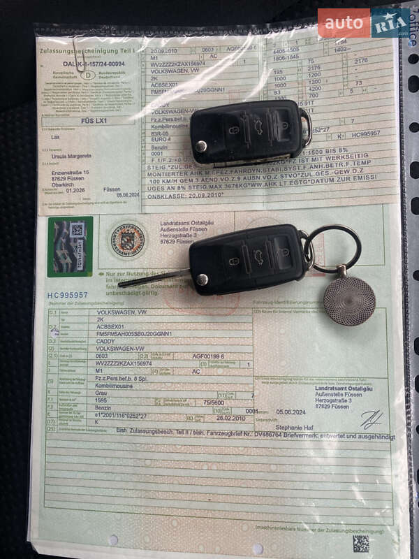 Мінівен Volkswagen Caddy 2010 в Коломиї фото 38 Мінівен Volkswagen Caddy 2010 в Коломиї