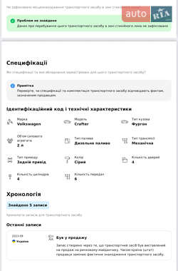 Грузовой фургон Volkswagen Crafter 2016 в 