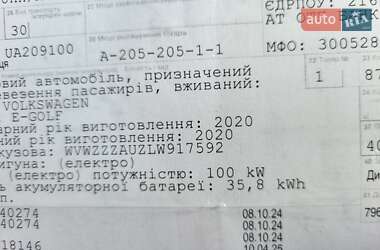 Хетчбек Volkswagen e-Golf 2020 в 