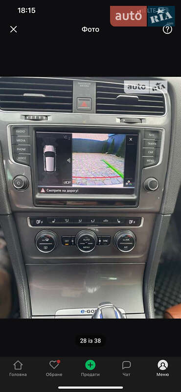 Хетчбек Volkswagen e-Golf 2015 в Ужгороді