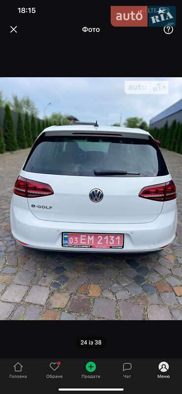 Хетчбек Volkswagen e-Golf 2015 в Ужгороді