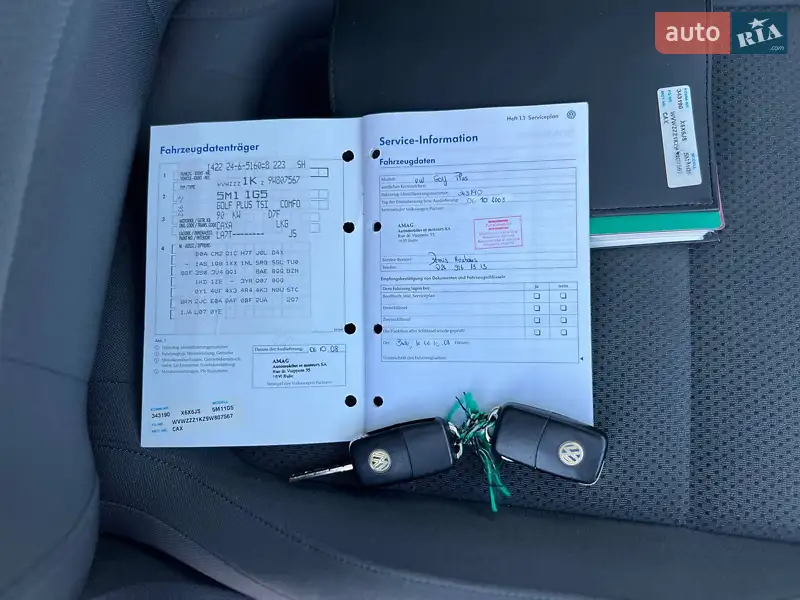 Хэтчбек Volkswagen Golf Plus 2008 в Киеве документ 6 фото Хэтчбек Volkswagen Golf Plus 2008 в Киеве документ