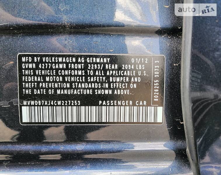 Хетчбек Volkswagen Golf 2012 в Києві фото 8 Хетчбек Volkswagen Golf 2012 в Києві