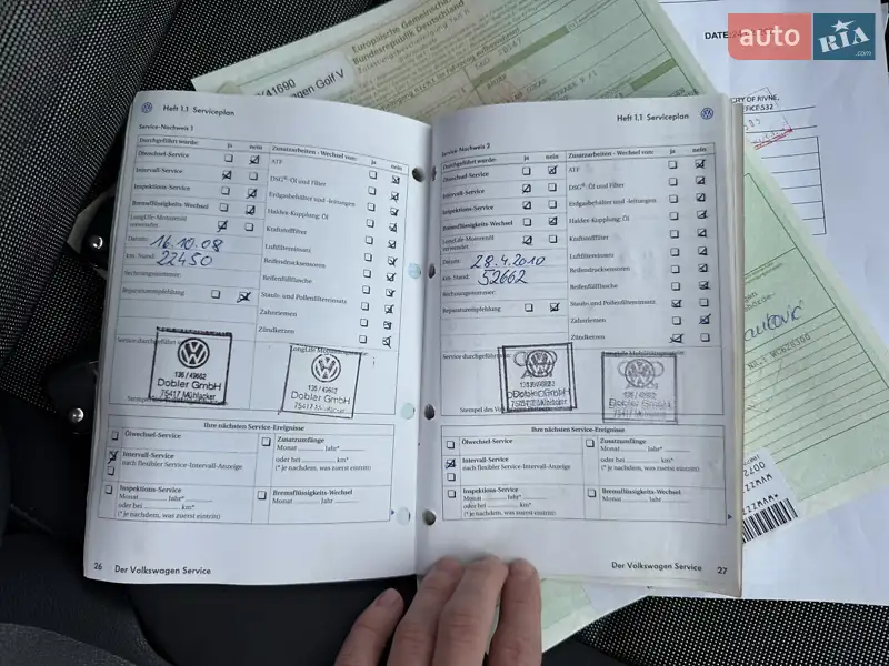 Хетчбек Volkswagen Golf 2007 в Сваляві документ