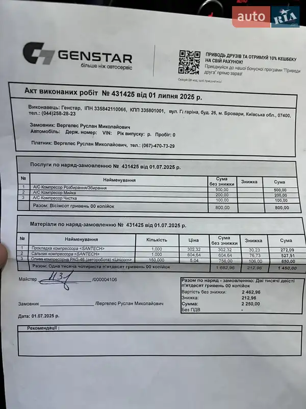 Хэтчбек Volkswagen Golf 2011 в Черкассах документ