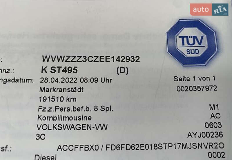 Универсал Volkswagen Passat 2014 в Ужгороде