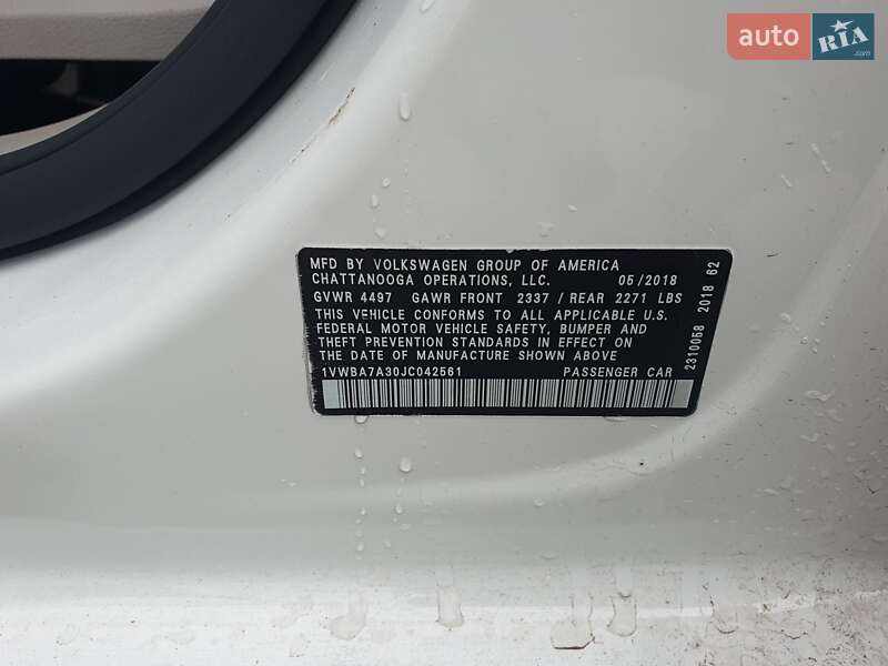 Седан Volkswagen Passat 2018 в Макарове