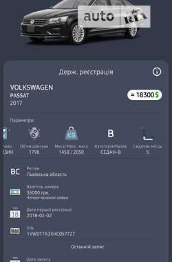 Седан Volkswagen Passat 2017 в Червонограді