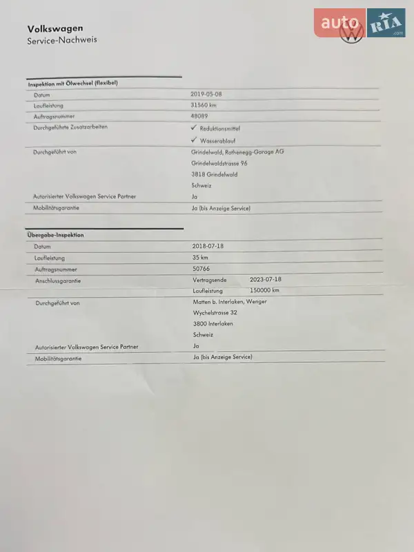 Универсал Volkswagen Passat 2018 в Маневичах документ