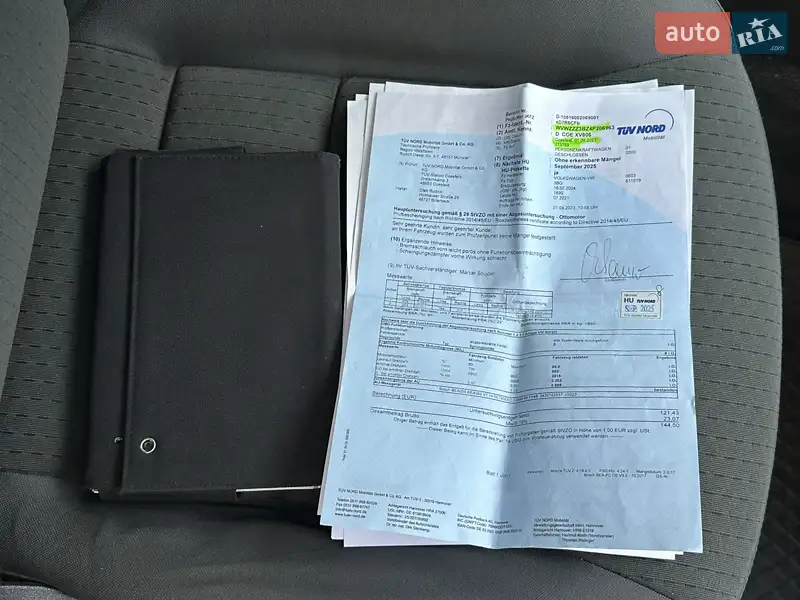 Седан Volkswagen Passat 2004 в Вінниці документ