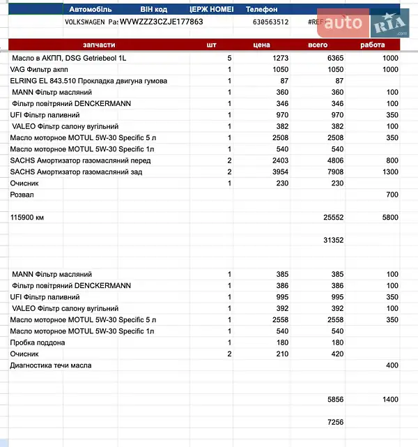 Седан Volkswagen Passat 2018 в Киеве документ 3 фото Седан Volkswagen Passat 2018 в Киеве документ