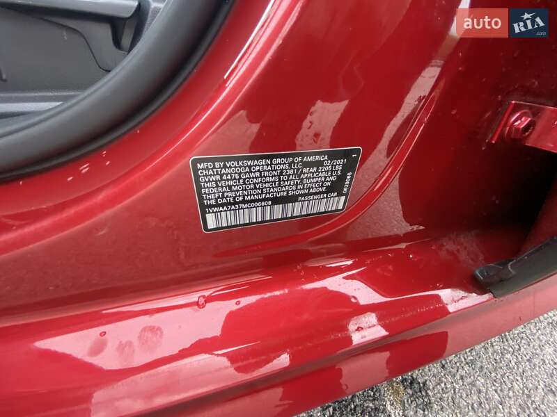 Седан Volkswagen Passat 2021 в Днепре фото 92 Седан Volkswagen Passat 2021 в Днепре