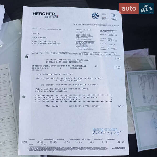 Седан Volkswagen Passat 2003 в Виннице фото 25 Седан Volkswagen Passat 2003 в Виннице