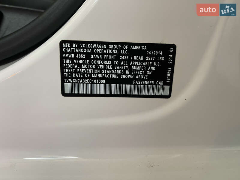 Седан Volkswagen Passat 2014 в Ровно фото 20 Седан Volkswagen Passat 2014 в Ровно