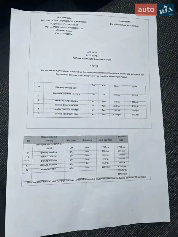 Универсал Volkswagen Passat 2020 в Дубно документ