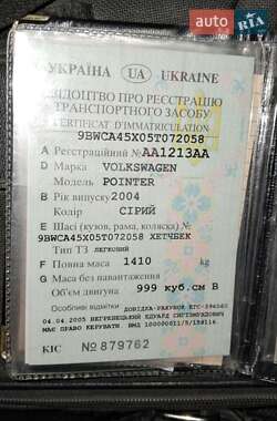 Хэтчбек Volkswagen Pointer 2004 в 