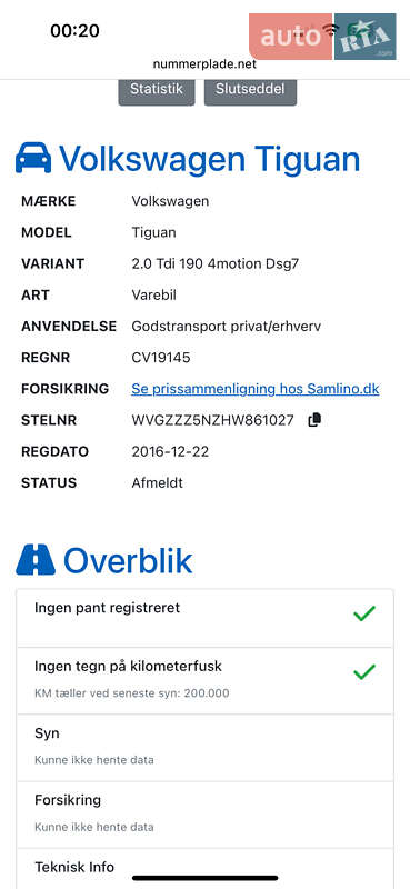 Позашляховик / Кросовер Volkswagen Tiguan 2016 в Луцьку