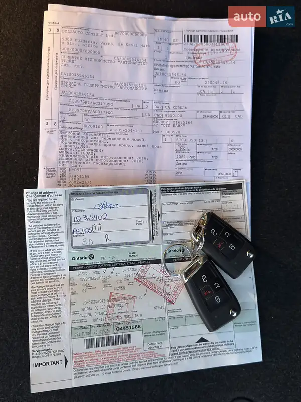Внедорожник / Кроссовер Volkswagen Tiguan 2018 в Ковеле документ
