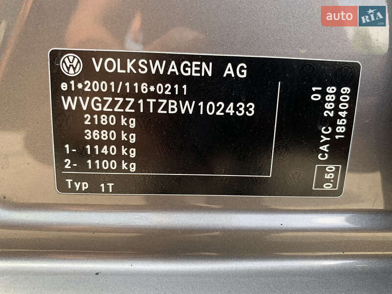 Мінівен Volkswagen Touran 2011 в Бердичеві