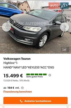 Микровэн Volkswagen Touran 2016 в 