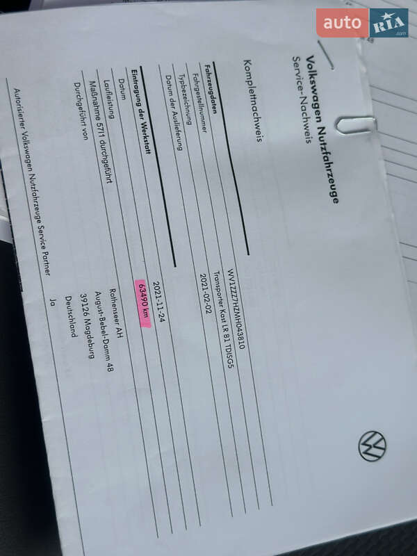 Вантажний фургон Volkswagen Transporter 2020 в Дубні фото 52 Вантажний фургон Volkswagen Transporter 2020 в Дубні