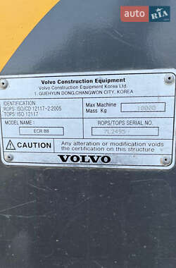 Миниэкскаватор Volvo ECR 88D 2008 в 
