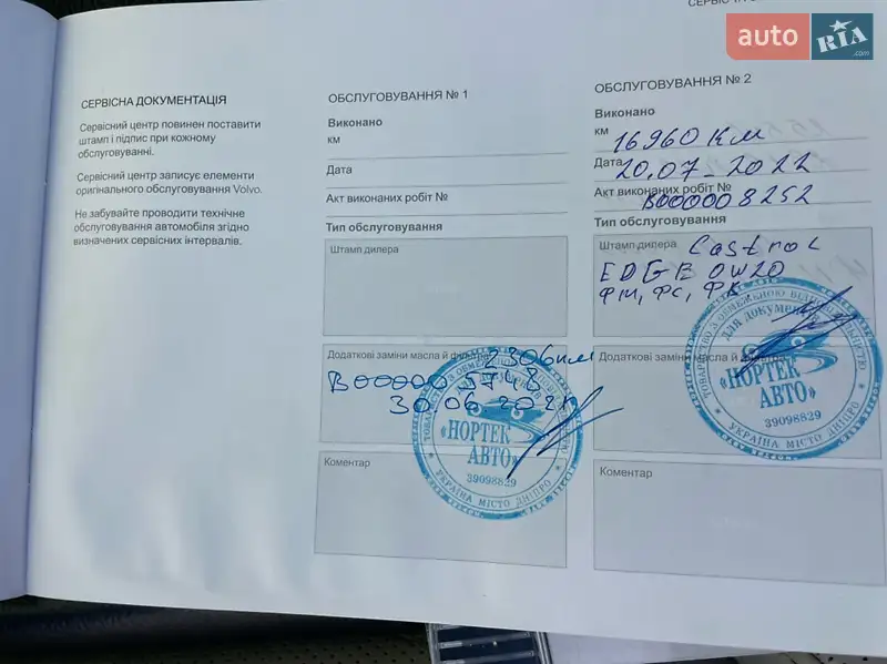 Седан Volvo S90 2020 в Днепре документ