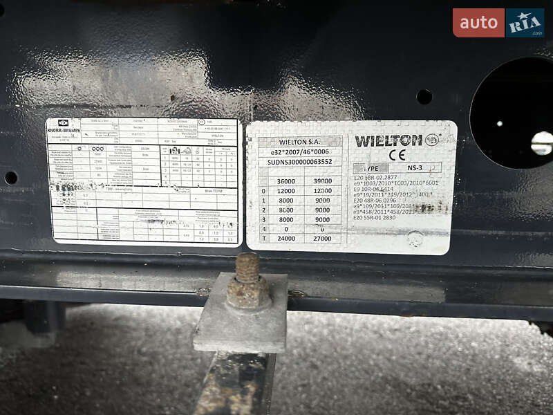 Тентований борт (штора) - напівпричіп Wielton NS-3 2017 в Умані фото 10 Тентований борт (штора) - напівпричіп Wielton NS-3 2017 в Умані