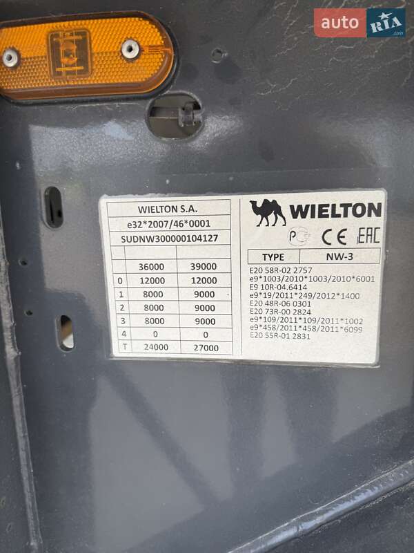 Зерновоз - напівпричіп Wielton NW 3 2021 в Броварах