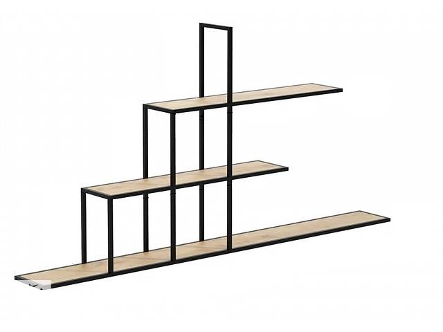 Навесная - Настенная Полка в стиле LOFT (Wall Shelf - 06)