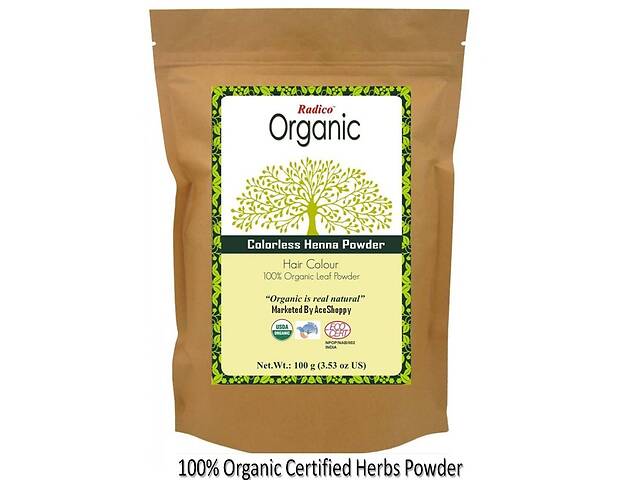 Хна бесцветная -Organic Colorless henna Powder- 100 гр.