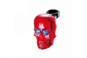 Фонарь габаритный задний BC-TL5354 (череп) с лазерной дорожкой LED, USB (красный)