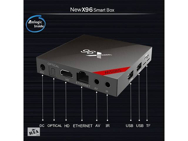 X96W S905W 2гб 16Гб Андроид Смарт ТВ Приставка +Телевидение + Фильмы