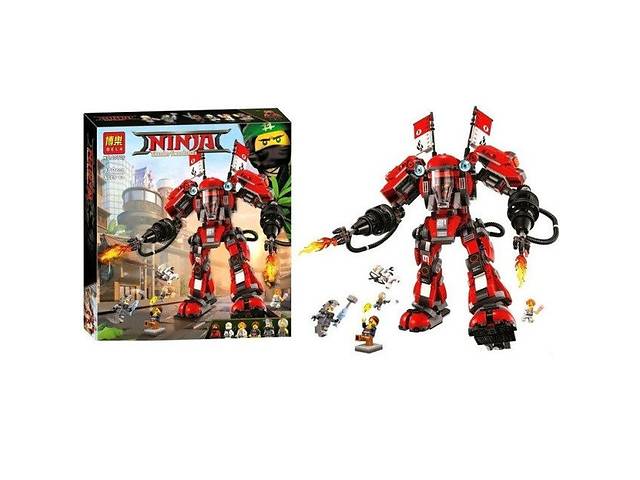 Конструктор Бела Нинзя 10720 Bela Ninja Огненный робот Кая Ninjago лего