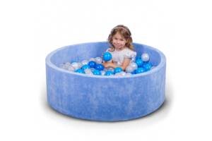 Бассейн для дома сухой, детский, синий - Ассорти 100 см