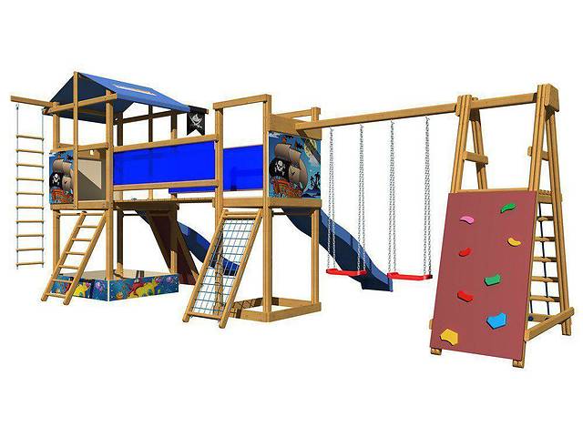 Детская игровая площадка для улицы / двора / дачи / пляжа SportBaby-12 SportBaby