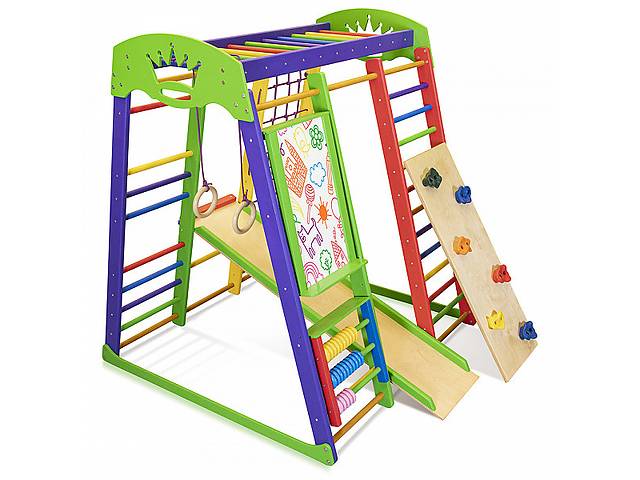 Детский спортивный комплекс для дома SportBaby «Акварелька 1»