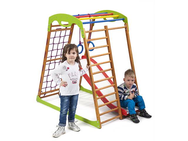 SportBaby Детский спортивный комплекс для дома BabyWood Plus 1
