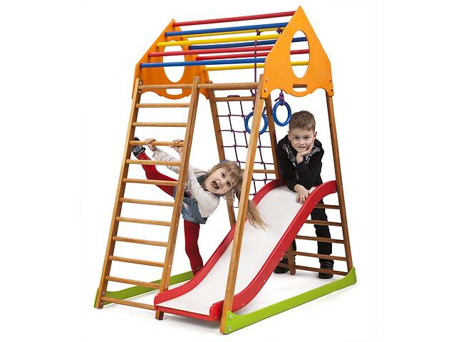 SportBaby Детский спортивный комплекс для дома KindWood Plus 1