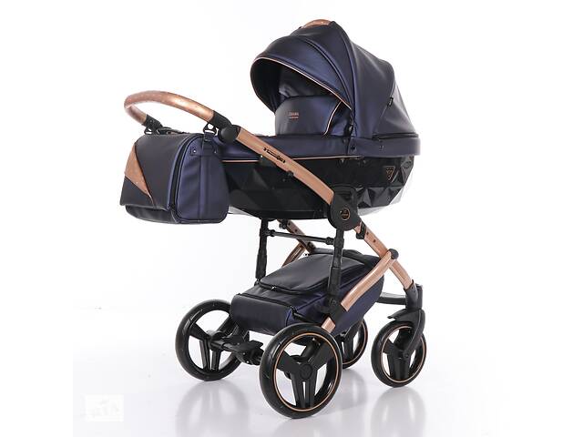 Дитяча коляска 2 в 1 Junama Diamond Fluo line II синя 02