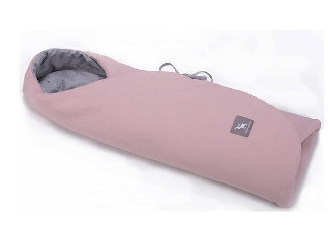 Конверт в коляску и автокресло Cottonmoose ODWF 439/113/49 powder pink cotton jersey melange cotton jersey