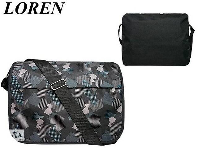 купить бу Сумка почтальонка с клапаном Loren SB1NEW8 черная в Киеве купить бу Сумка почтальонка с клапаном Loren SB1NEW8 черная в Киеве
