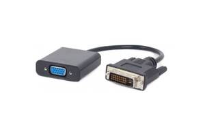 Адаптер Cablexpert DVI-D-VGA, 0.2 м, черный (A-DVID-VGAF-01) (Код товара:15959)
